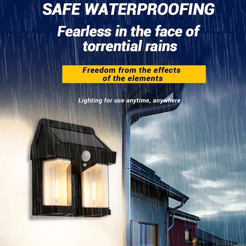 Solar Wall Light with Motion Sensor